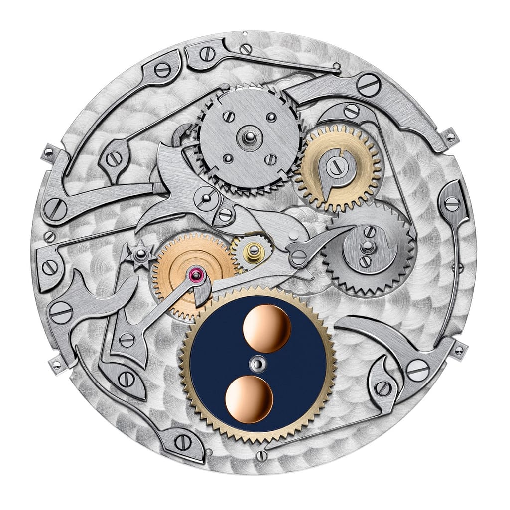 The Vacheron Constantin Traditionelle Perpetual Calendar Ultra-Thin watch's movement.