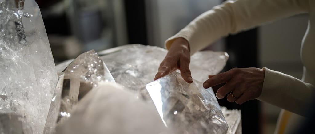 Vacheron Constantin La Quête du Temps rock crystal selection.