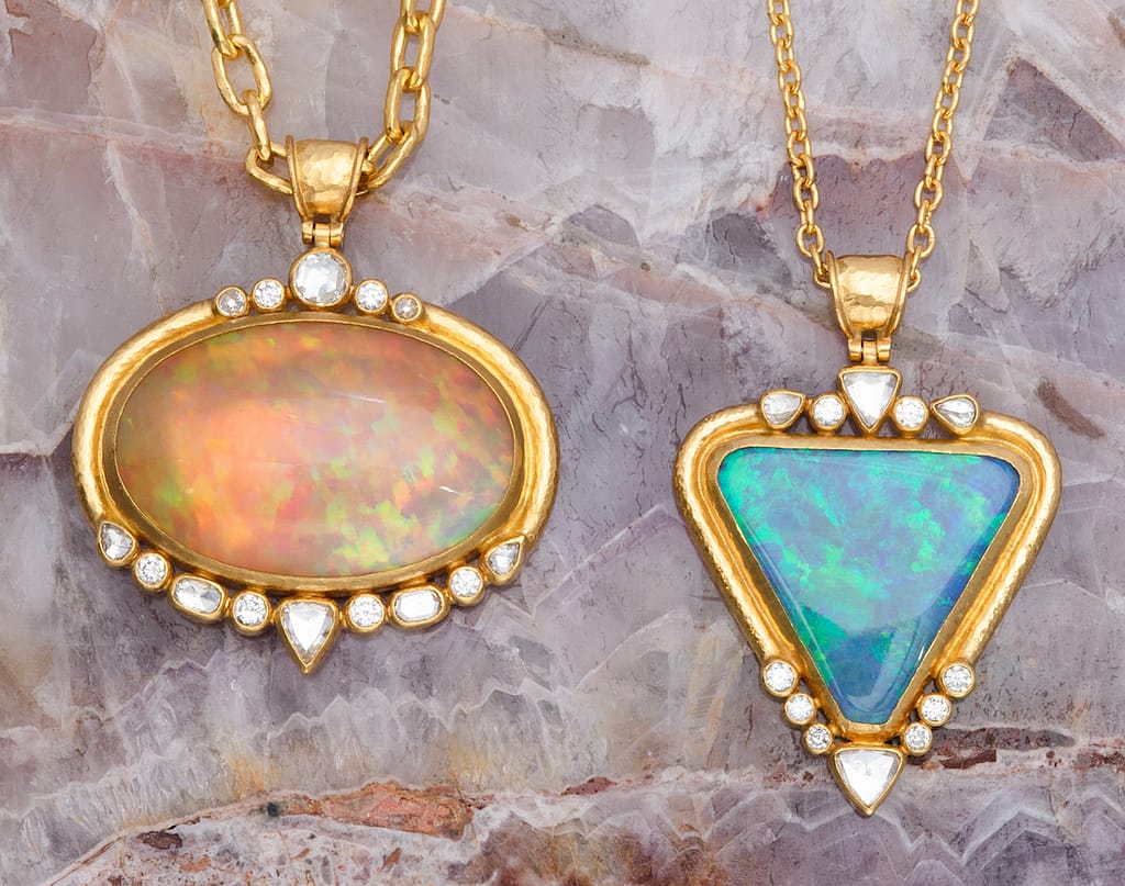 Gurhan opal pendant necklaces