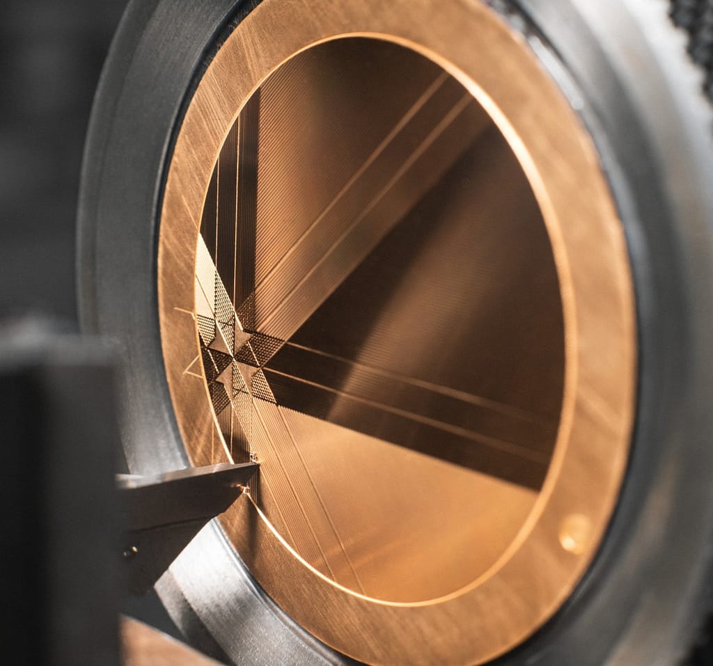 Engraving the côte unique finishing on a new Vacheron Constantin 270th anniversary watch.