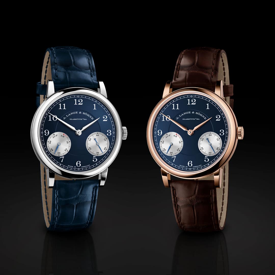 A. Lange & Söhne's new Up/Down watches in white and pink gold