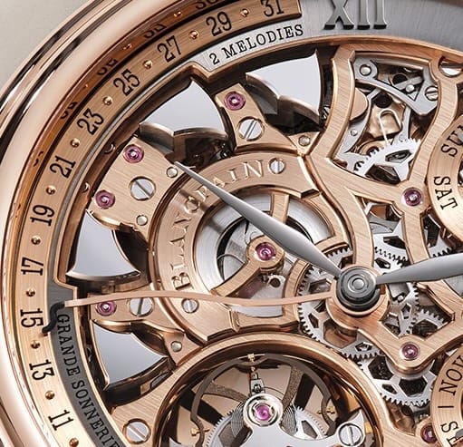The Blancpain Grand Double Sonnerie watch's four gongs
