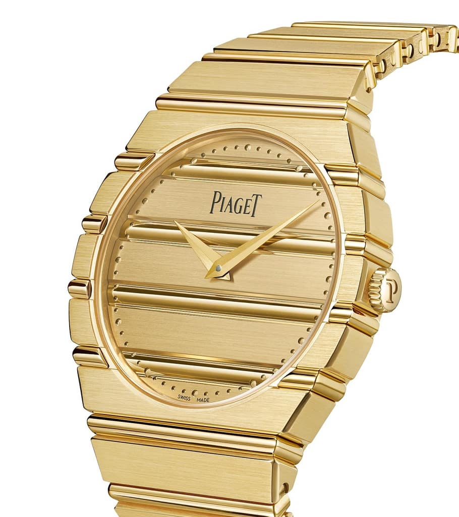 The Piaget Polo 79 in 18K yellow gold.