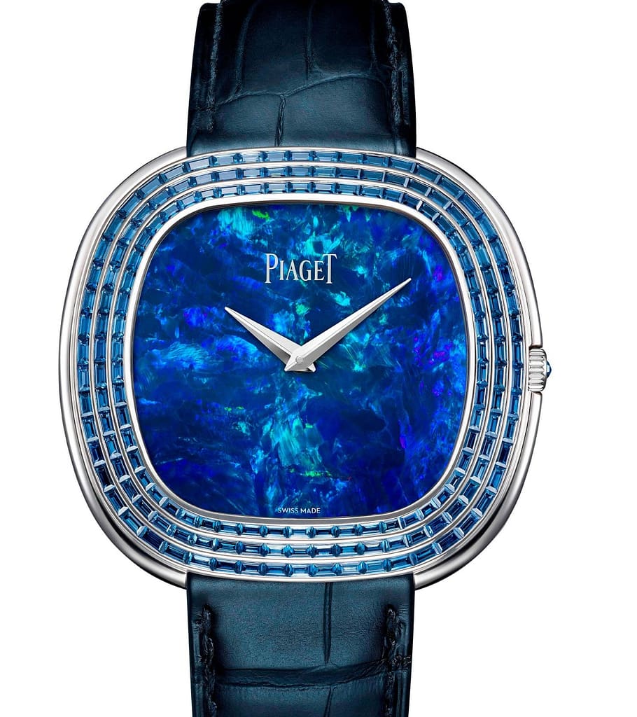 Piaget Andy Warhol watch with blue opal dial