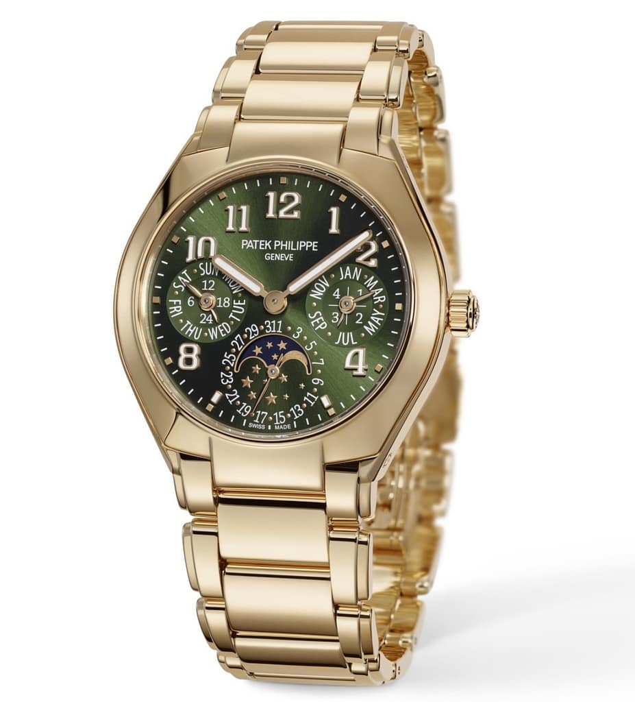 Patek Philippe Twenty~4 Grand Complication watch in gold with green dial